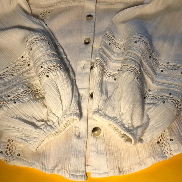 🟠 free people 🟠 balloon sleeve blouse - Picture 4 of 9
